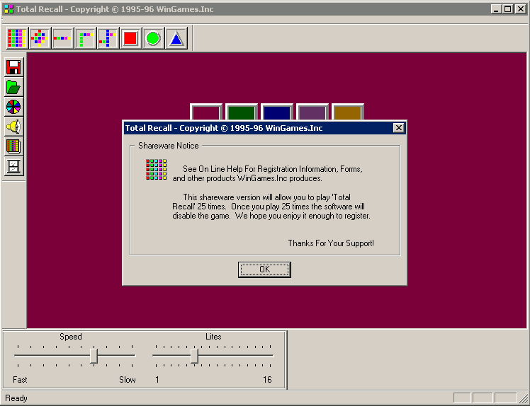 Title screen of Total Recall