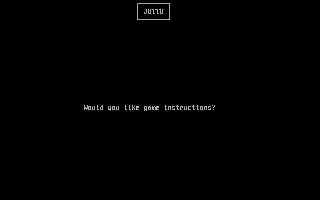 Title screen of Jotto