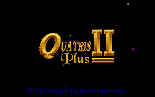 Title screen of Quatris II+