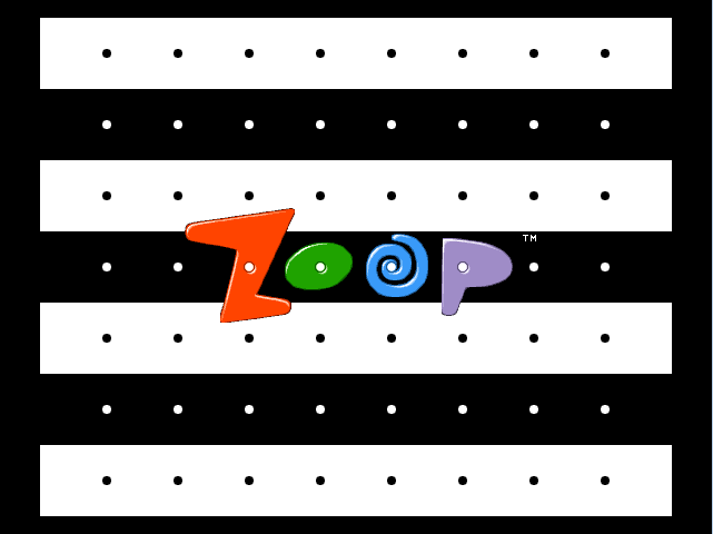 Title screen of Zoop