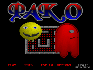 Title screen of Pako