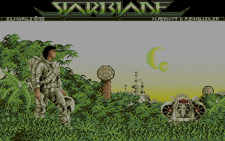 Title screen of StarBlade