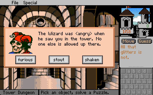 Gameplay of Mind Castle: The Spell of the Word Wizard