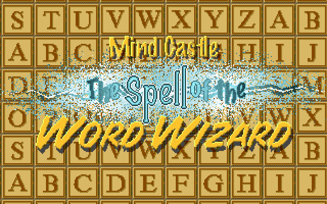 Title screen of Mind Castle: The Spell of the Word Wizard