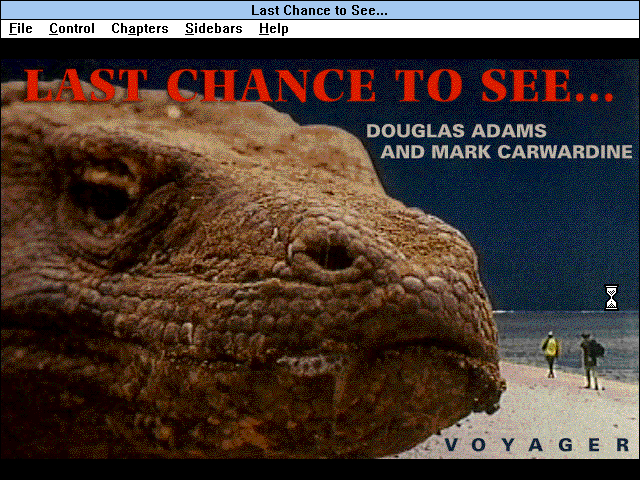 Title screen of Last Chance to See
