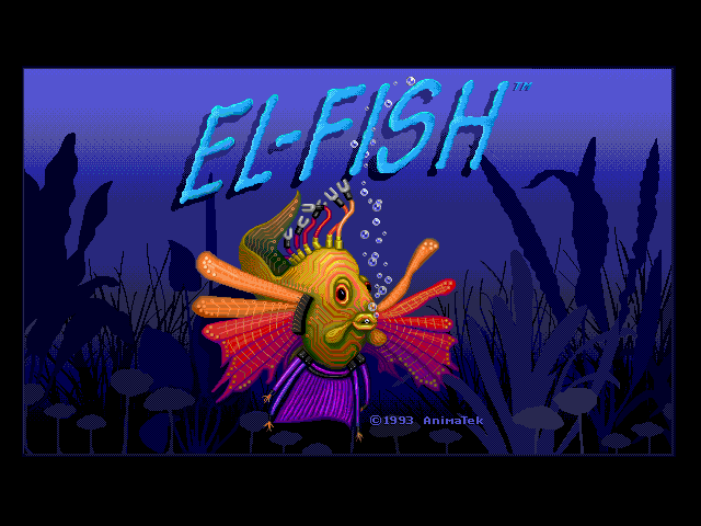 Title screen of El-Fish