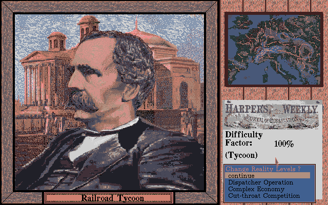 Gameplay of Sid Meier's Railroad Tycoon Deluxe
