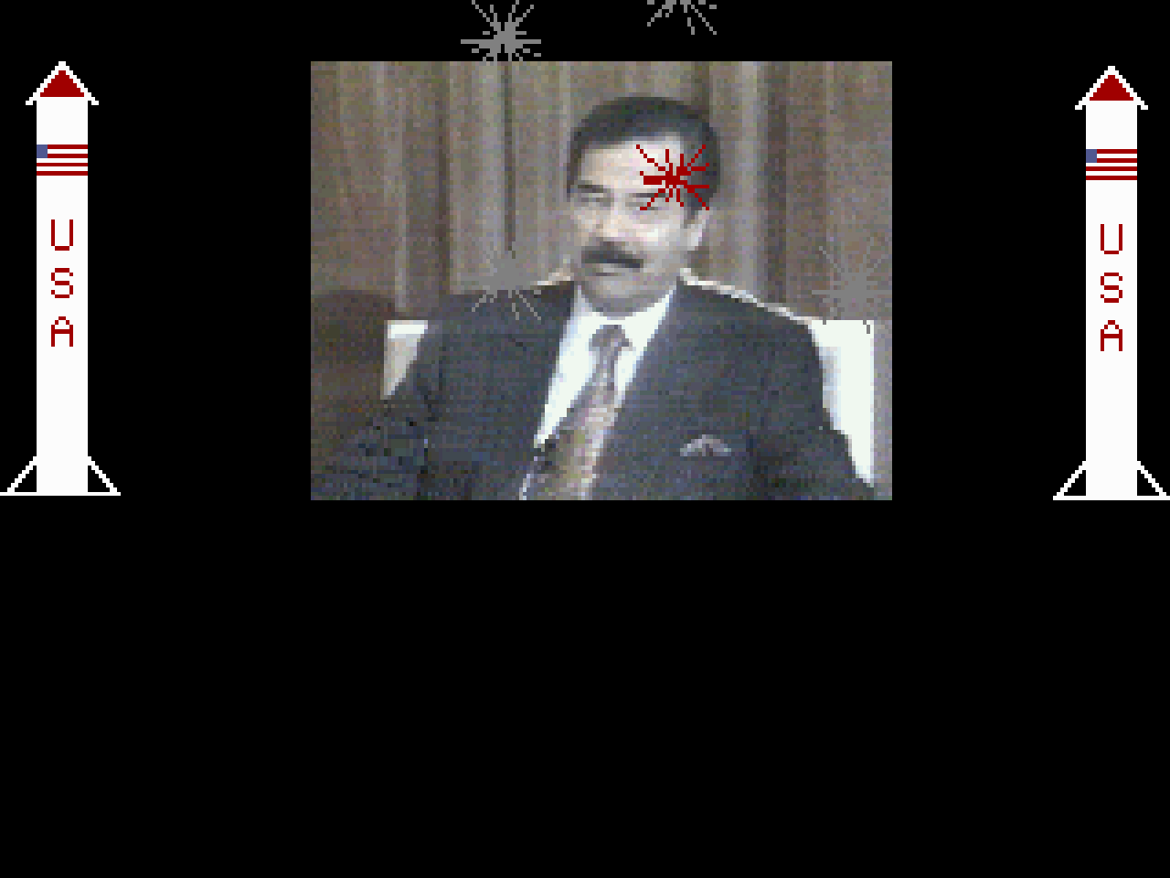 Gameplay of Saddam Hussein Target Game