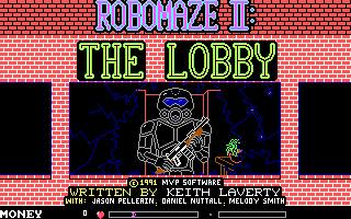Title screen of RoboMaze II
