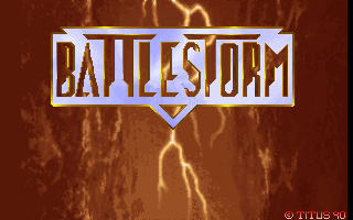 Title screen of Battlestorm