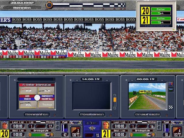 Gameplay of F1 Manager Professional