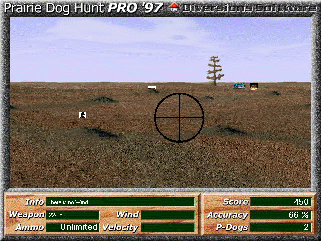 Gameplay of Prairie Dog Hunt Pro '97