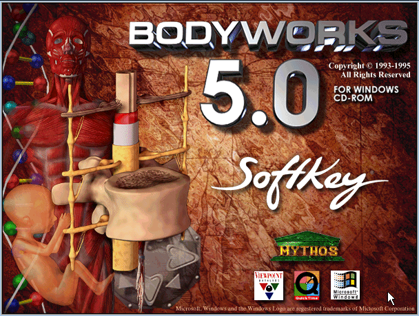 Title screen of BodyWorks 5.0