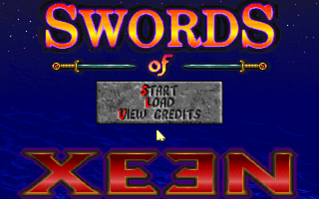 Title screen of Might and Magic: Swords of Xeen