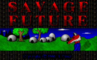 Title screen of Savage Future