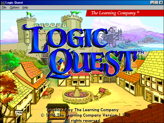 Title screen of Logic Quest 3D Adventure