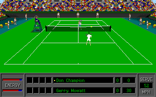 Gameplay of 4D Sports Tennis