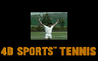 Title screen of 4D Sports Tennis