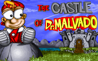 Title screen of The Castle of Dr. Malvado