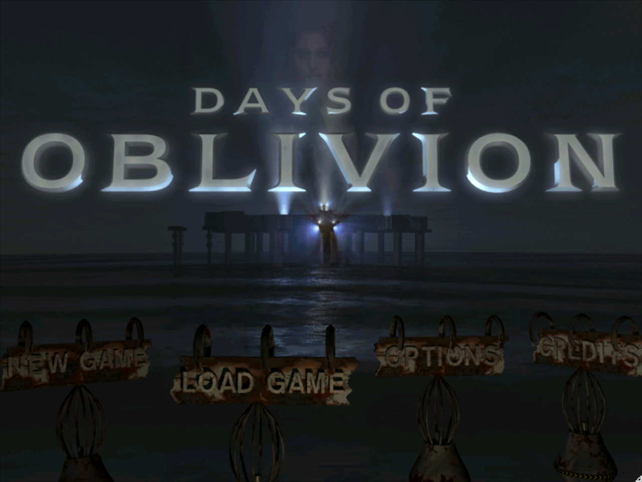 Title screen of Days of Oblivion