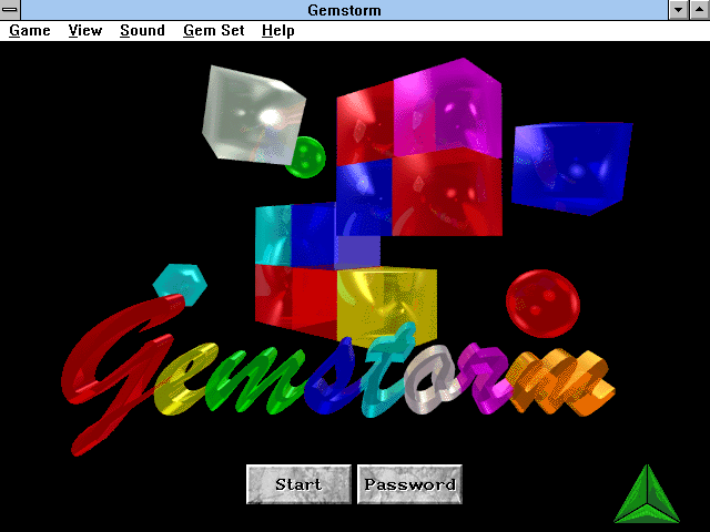 Title screen of GemStorm