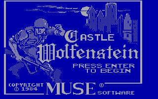 Title screen of Castle Wolfenstein
