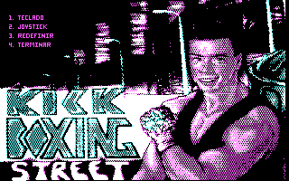 Title screen of Kick Boxing Street