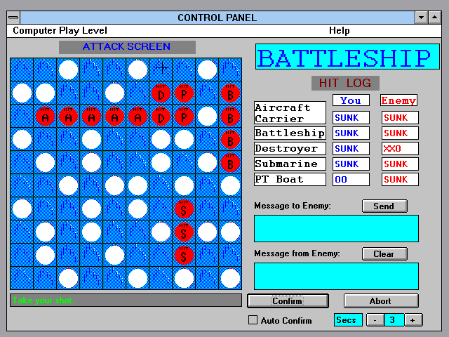 Gameplay of Battleship