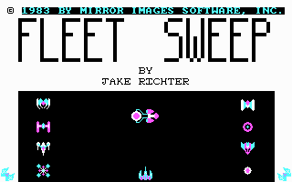 Title screen of Fleet Sweep