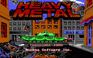 Title screen of Heavy Metal