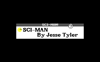 Title screen of SCI-Man