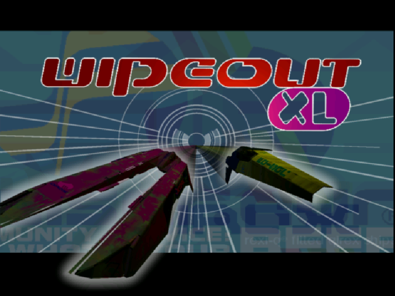 Title screen of Wipeout XL