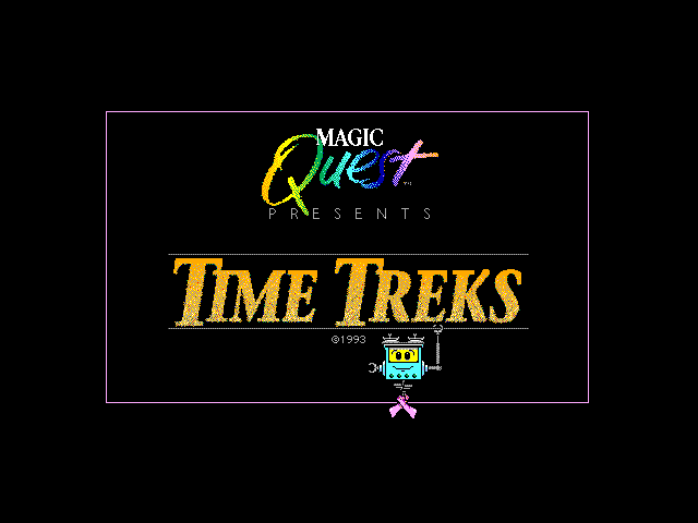 Title screen of Time Treks