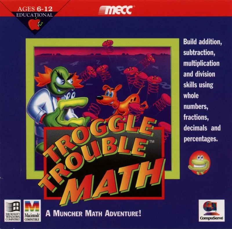 Box front of Troggle Trouble Math