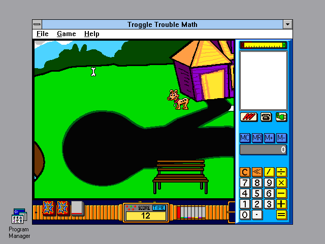 Gameplay of Troggle Trouble Math