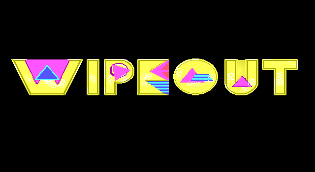 Title screen of Wipeout (1989)