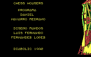 Title screen of Chess Housers (1990)
