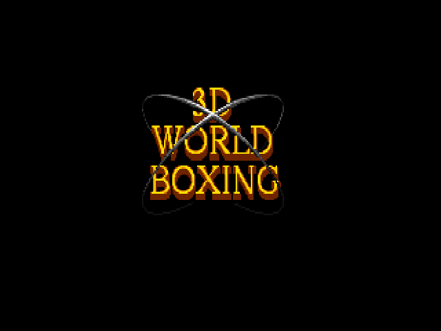 Title screen of 3D World Boxing
