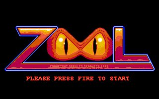 Title screen of Zool