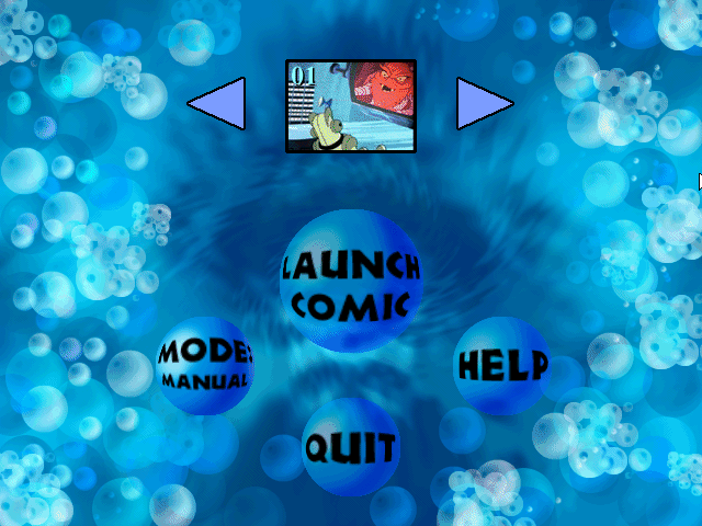 Title screen of Aquaman: War of the Water Worlds