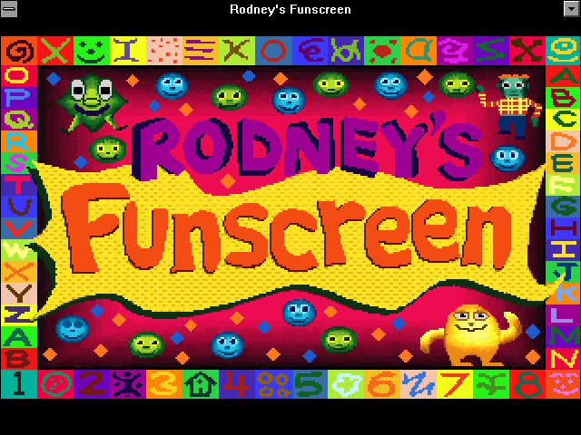 Title screen of Rodney's Funscreen