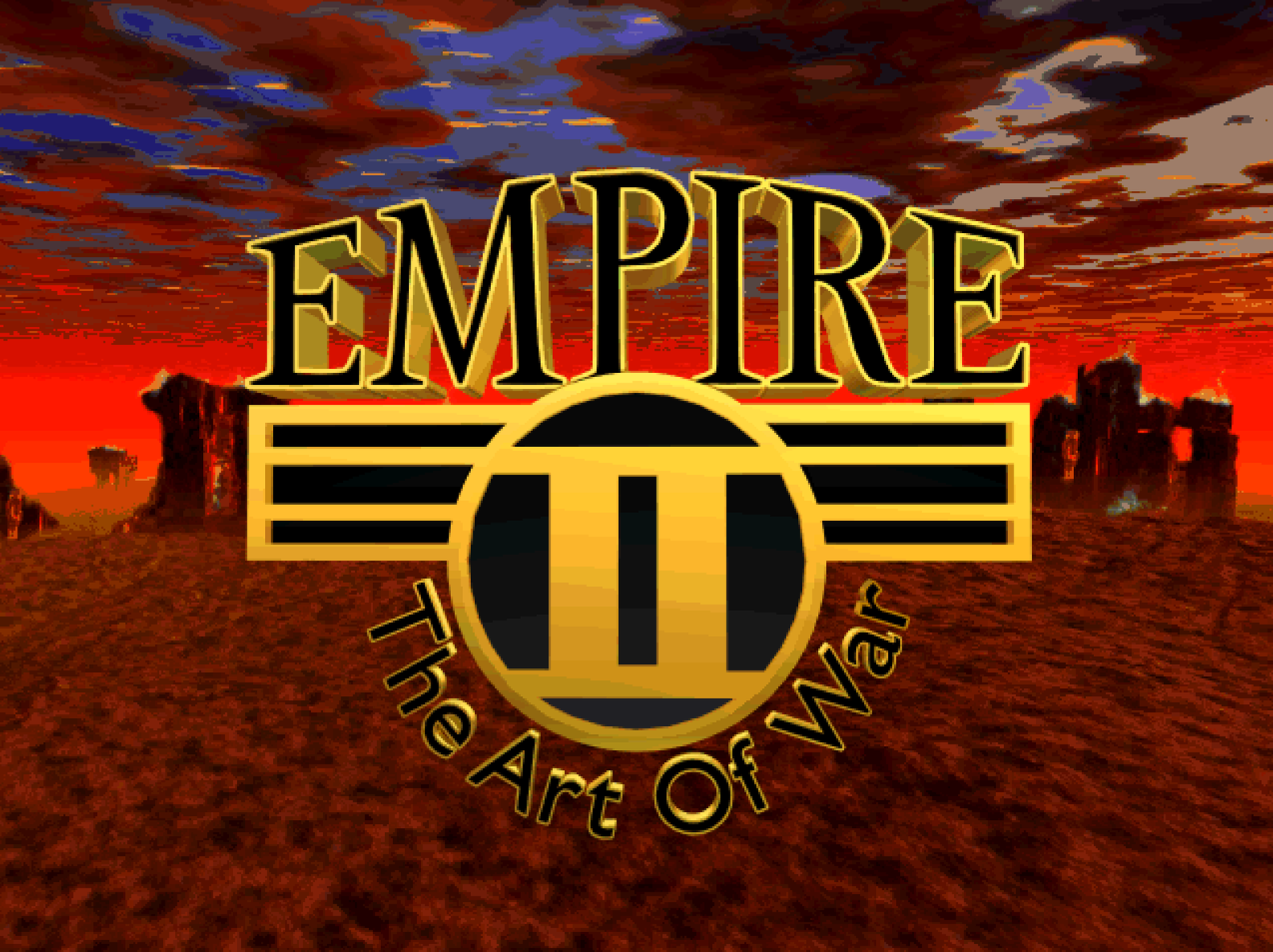 Title screen of Empire II: The Art of War