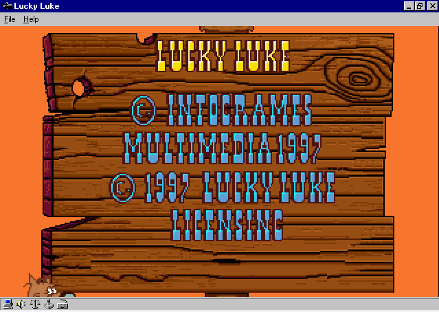 Title screen of Lucky Luke