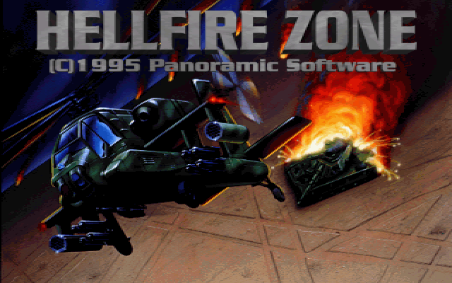 Title screen of Hellfire Zone