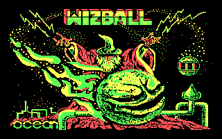 Title screen of Wizball