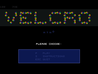 Title screen of Velcro Mind