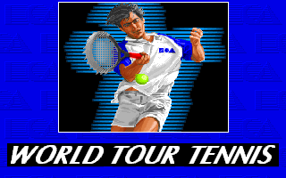 Title screen of World Tour Tennis