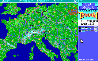 Gameplay of Sid Meier's Railroad Tycoon