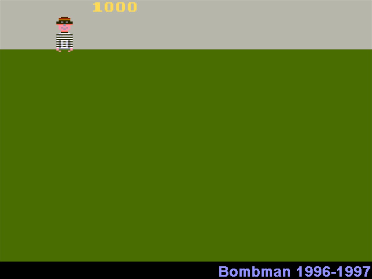 Title screen of Bombman!