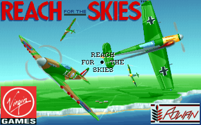 Title screen of Reach for the Skies